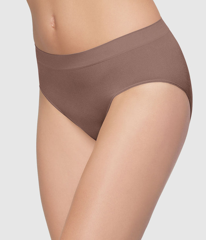 B-Smooth® Seamless Brief: Deep Taupe