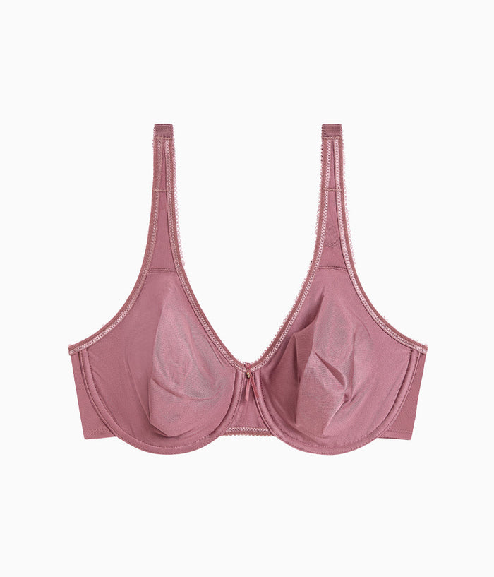 Basic Beauty Full Figure Seamless Underwire Bra: Rose Brown