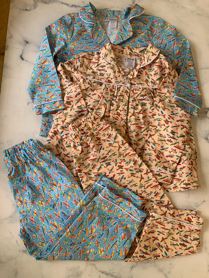 Boys Liberty Plane Pyjamas long - Love Sam