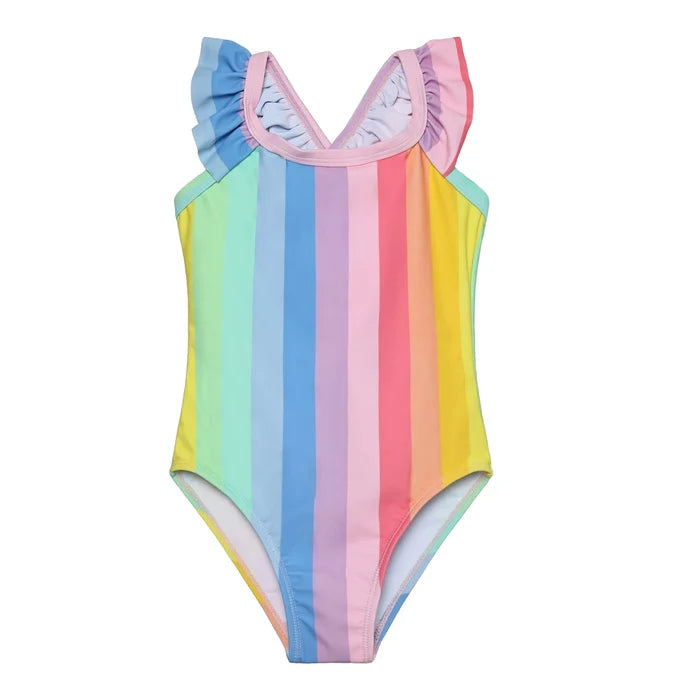 Color Kids - Girl's Stripe UV Swimsuit