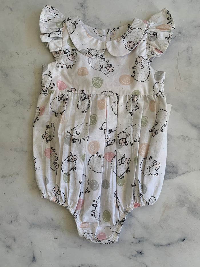 Counting Sheep Romper 6-12 months