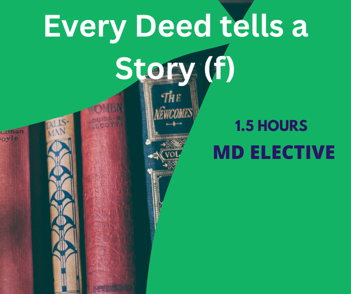 Every Deed tells a Story (f) 9-3-2026