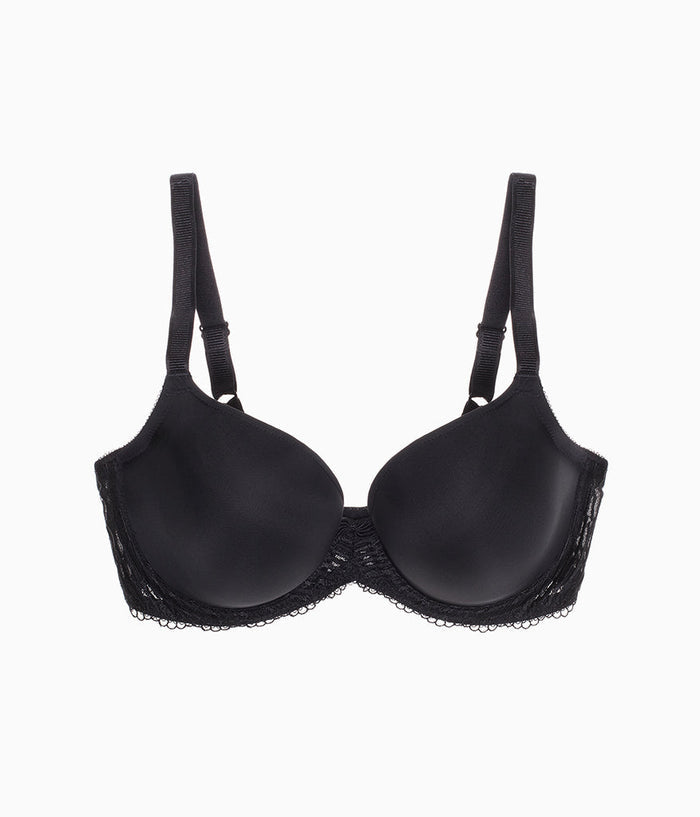 La Femme Underwire T-Shirt Bra: Black