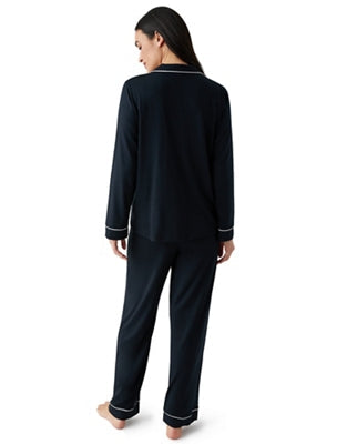 Lease to Lounge Pajama Set: Black