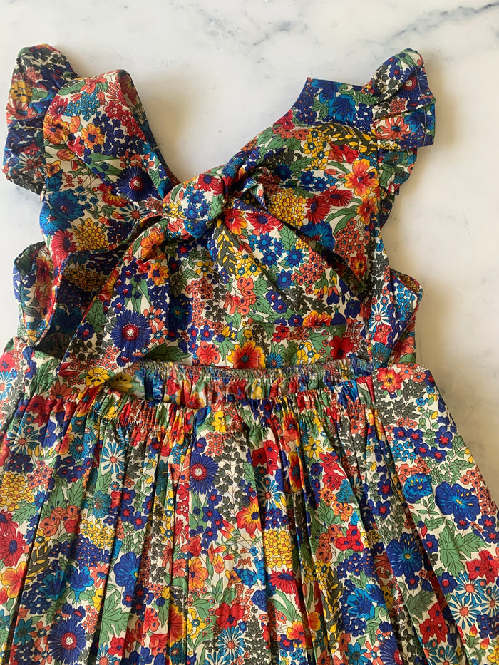 Liberty of London Margaret Annie Dress Blue and yellows - Love Sam