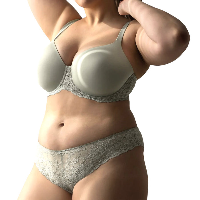 Montelle Pure Plus Full Cup T-Shirt Bra 9320 Sage Set