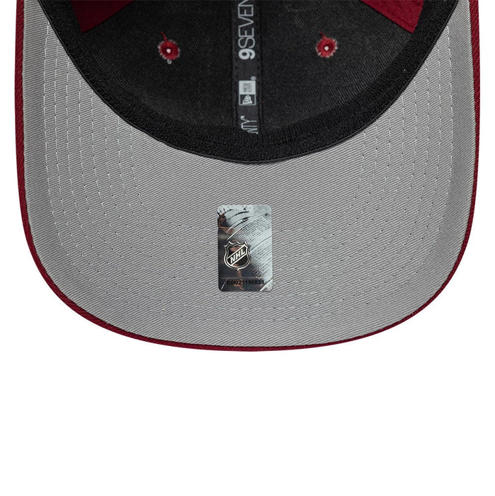NEW ERA Colorado Avalanche NHL Team Dark Red 9SEVENTY Adjustable Stretch Snap Cap