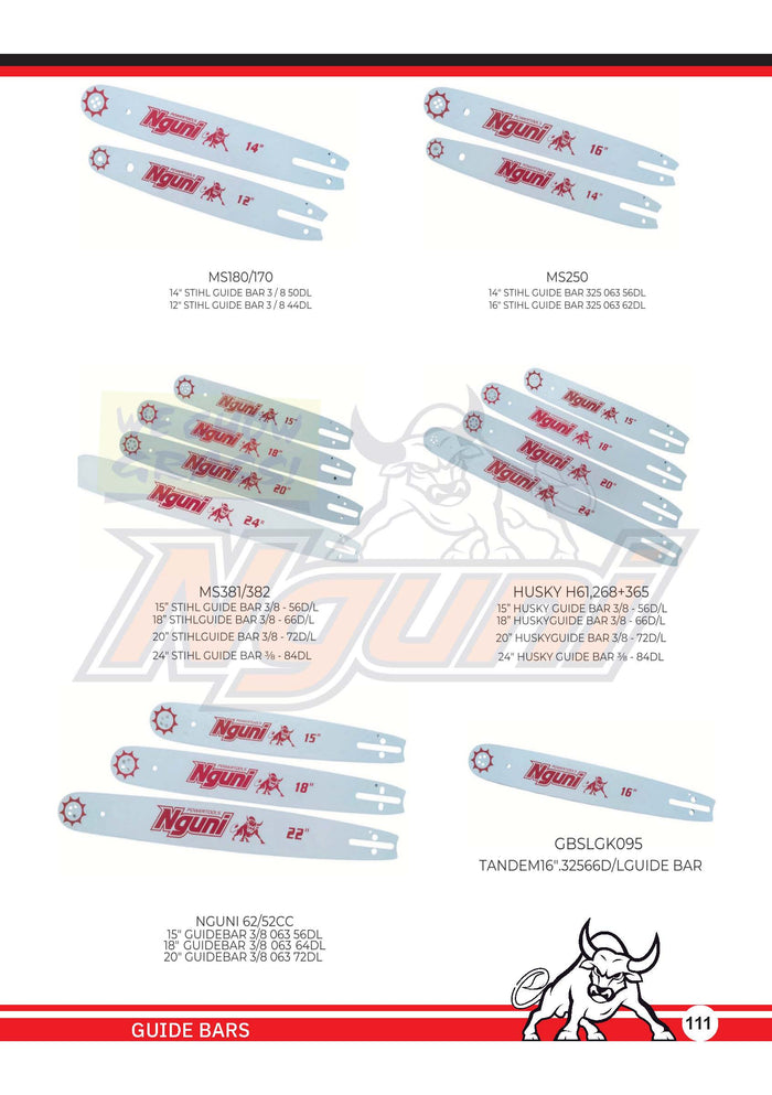GBHK61/268/365-20 – 20" Husky Guide Bar 3/8 72DL