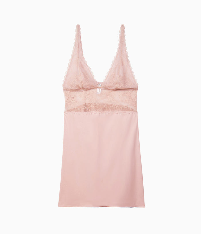 No Strings Attached Chemise: Blush Pink