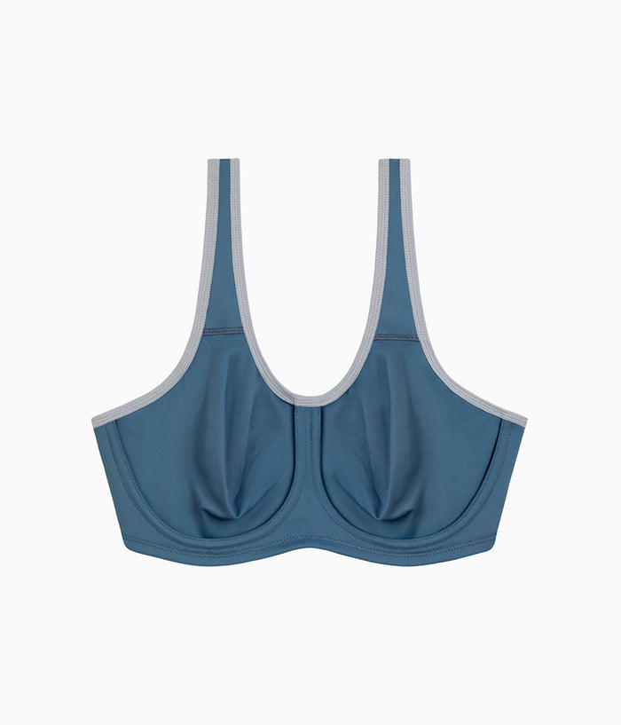 Simone Sport Underwire Bra: Dark Slate
