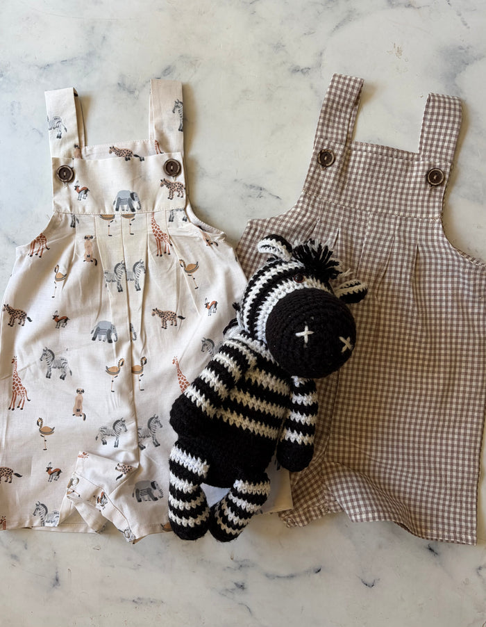 Neutral Baby Dungarees - Love Sam