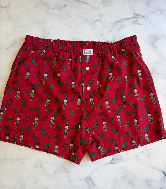 Christmas Men's Boxers Small Nutcracker red - Love Sam