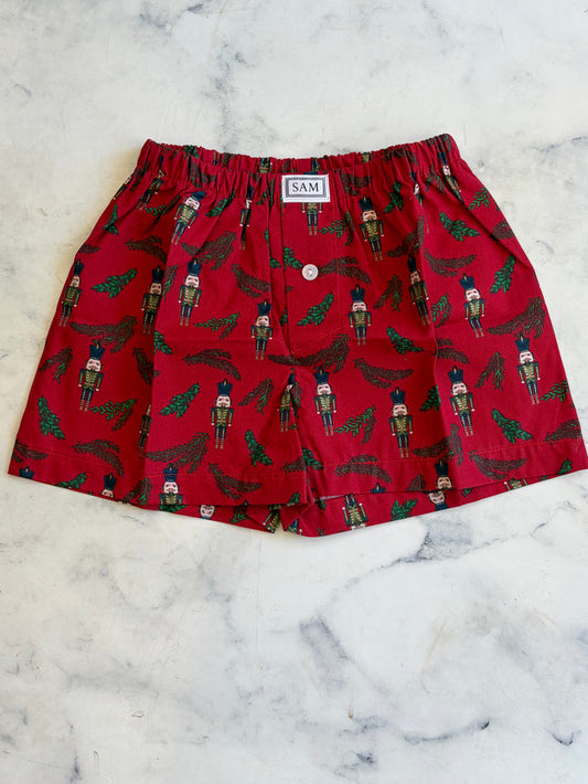 Christmas boys Boxers Small red Nutcracker - Love Sam