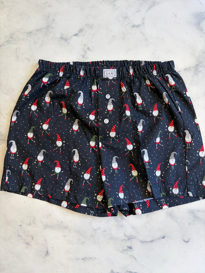 Christmas Men's boxers Navy Naughty elf small - Love Sam
