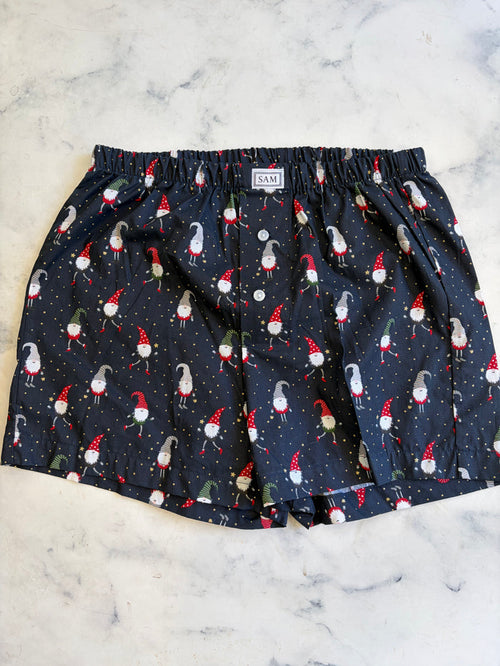 Christmas Men's boxers Navy Naughty elf small - Love Sam