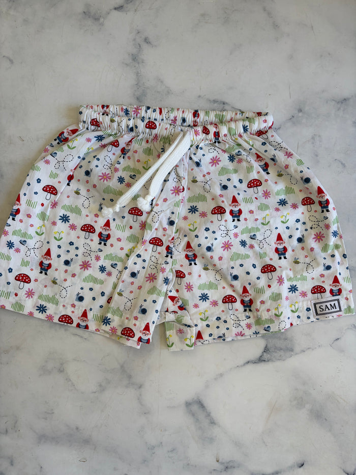 Christmas girls sleep shorts white gnome - Love Sam
