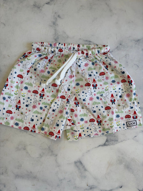 Christmas girls sleep shorts white gnome - Love Sam