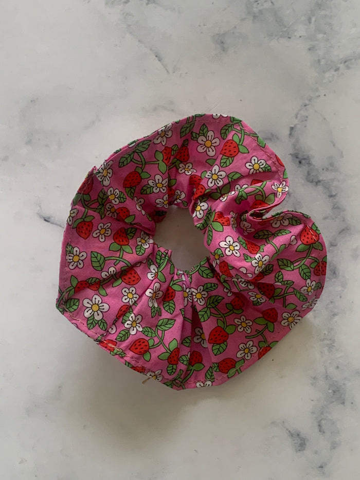 Liberty Strawberry Scrunchie - Love Sam