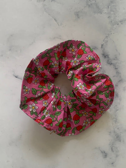 Liberty Strawberry Scrunchie - Love Sam
