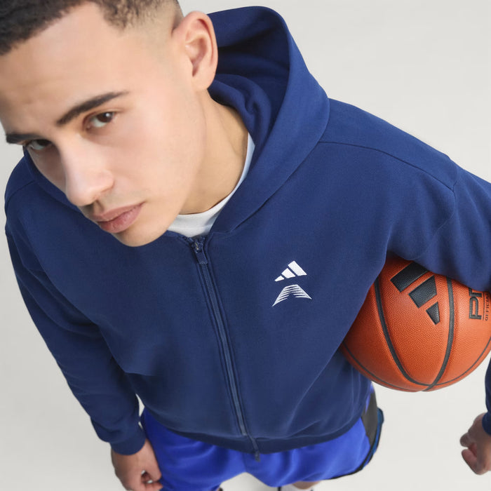 ADIDAS ANTHONY EDWARDS FOUNDATION FULL ZIP HOODIE