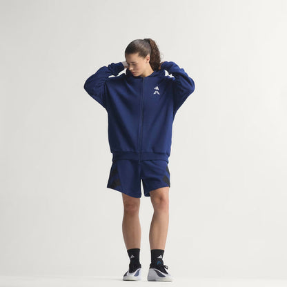 ADIDAS ANTHONY EDWARDS FOUNDATION FULL ZIP HOODIE
