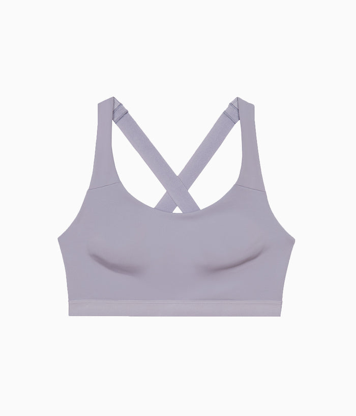 b.active Sport Crop: Lilac Gray