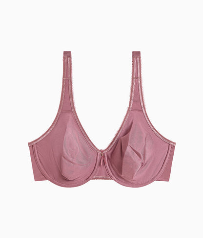 Basic Beauty Full Figure Seamless Underwire Bra: Rose Brown