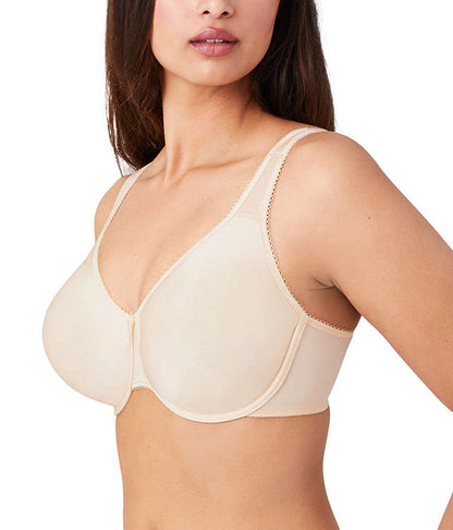 Basic Beauty Full Figure Seamless Underwire Bra: Sand