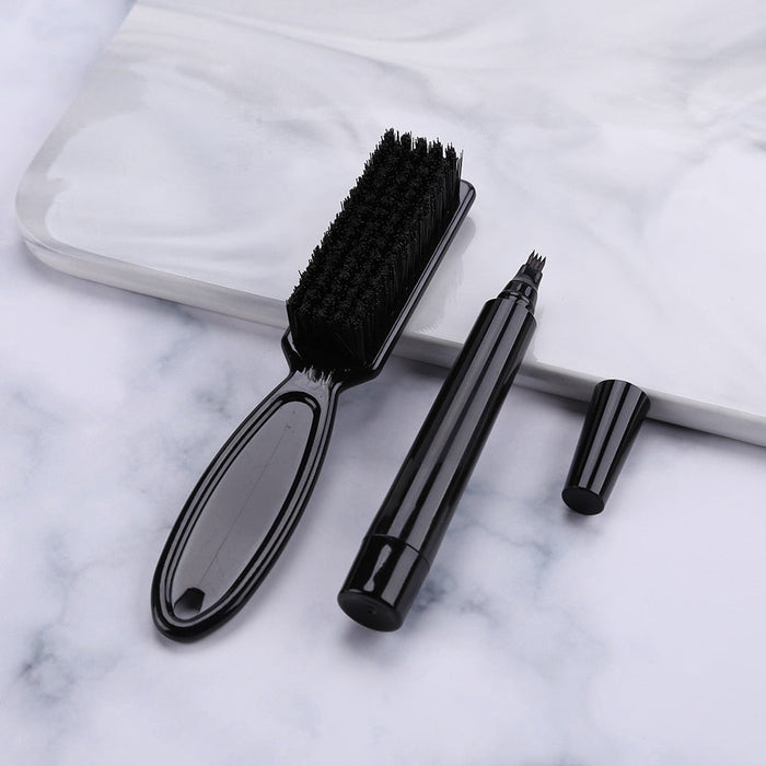 Beard filler pen and brush kit