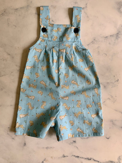 Blue Bunny Dungarees - Love Sam