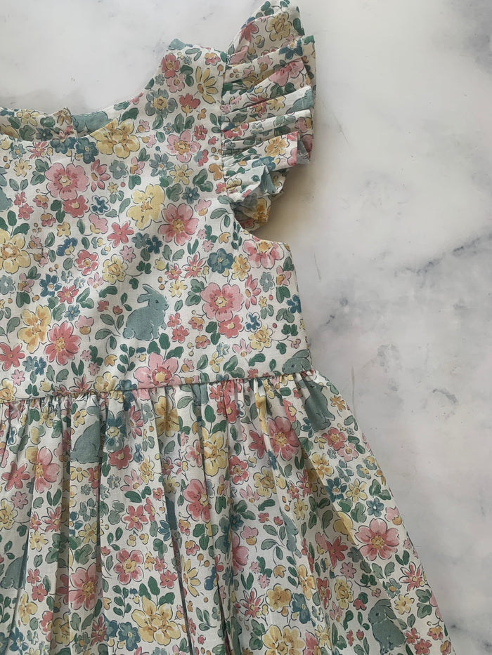 Blue floral bunny dress - Love Sam