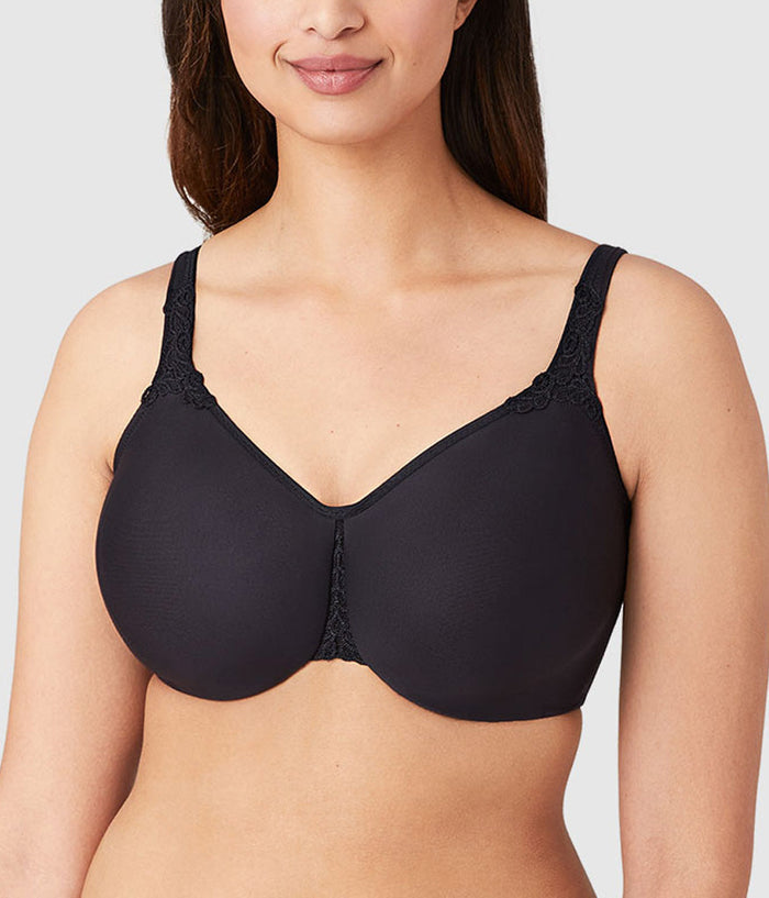 Bodysuede Ultra Full Figure Seamless Underwire Bra: Black