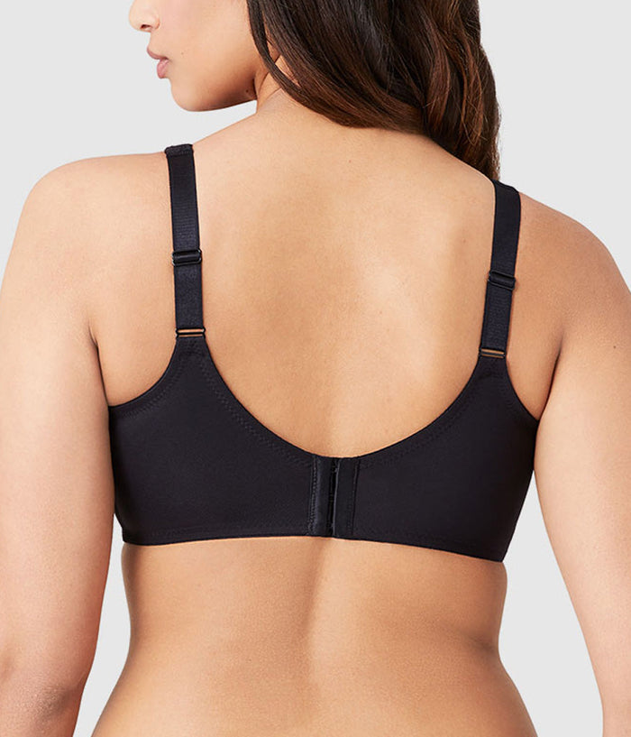 Bodysuede Ultra Full Figure Seamless Underwire Bra: Black
