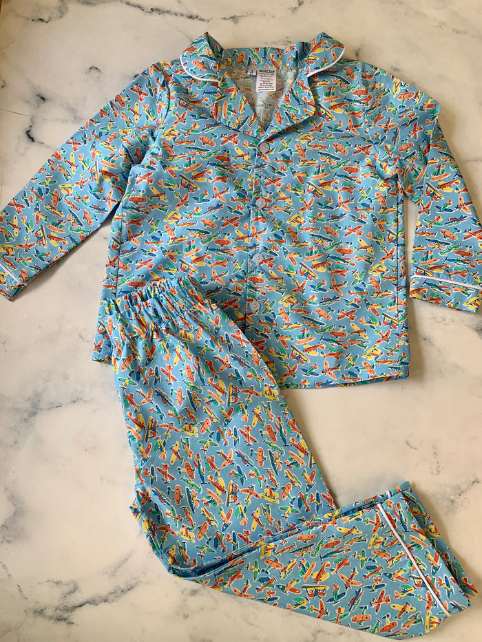 Boys Liberty Plane Pyjamas long - Love Sam