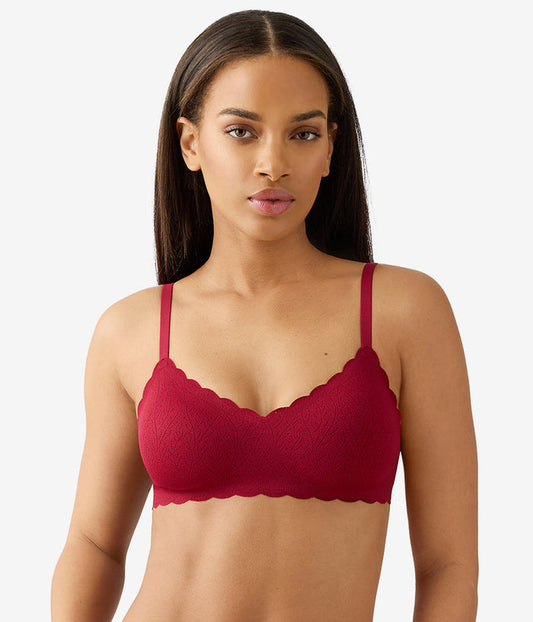 b.wow'd Lace Wire Free Bra: Biking Red