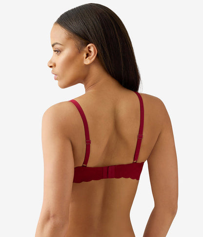 b.wow'd Lace Wire Free Bra: Biking Red