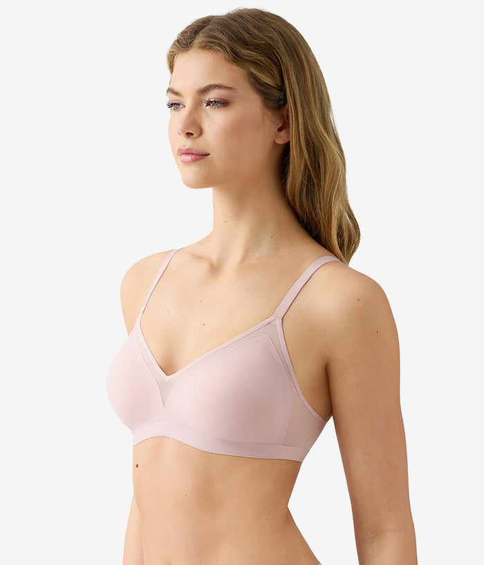 b.wow'd Modern Wire Free Bra: Blush Pink