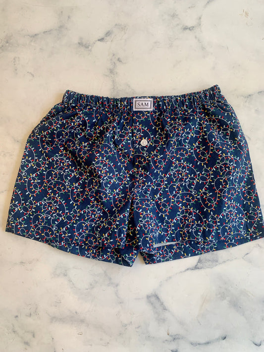 Christmas lights boys boxers - Love Sam