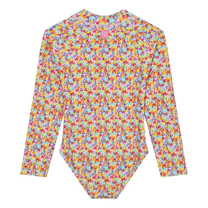 Color Kids - Girl's Heart AOP UV Swimsuit