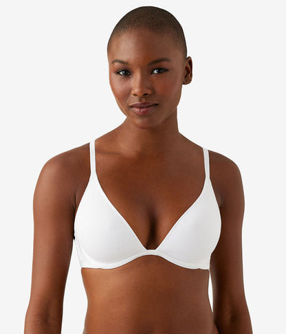 Cotton To A Tee Plunge T-Shirt Bra: White