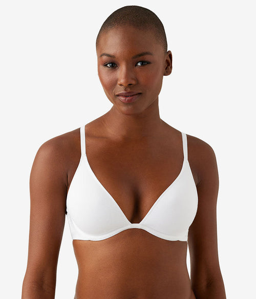 Cotton To A Tee Plunge T-Shirt Bra: White