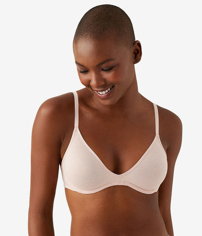 Cotton To A Tee Scoop Underwire Bra: Rose Smoke