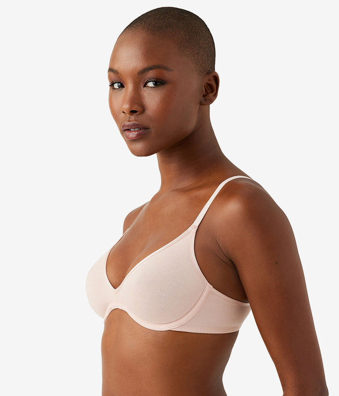 Cotton To A Tee Scoop Underwire Bra: Rose Smoke