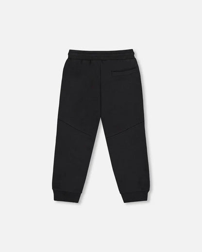 Deux Par Deux Fleece Sweatpants with Pockets - Anthracite Black