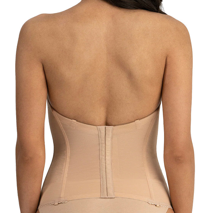 Dominique Vivienne Deep Front Plunge V Wire Longline 8990 Mocha Back