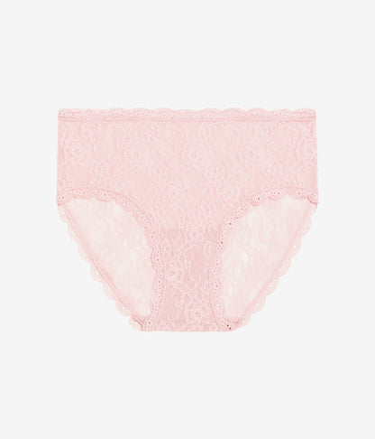 Effortlessly Lace Hipster: Blush Pink
