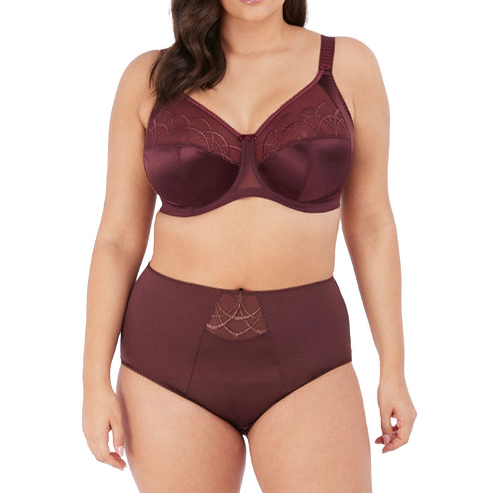 Elomi Cate Underwire Full Cup Banded Bra EL4030 Raisin Set