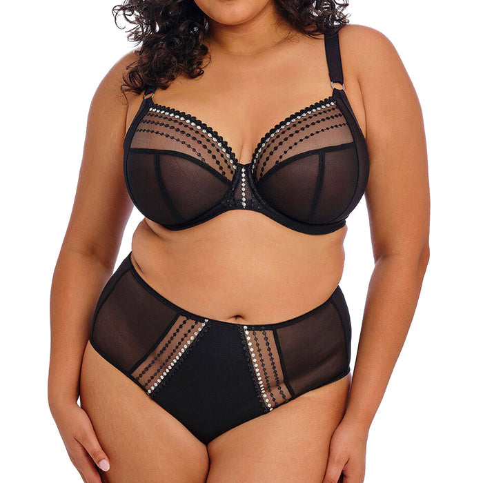 Elomi Matilda UW Plunge Bra EL8900 Black Set