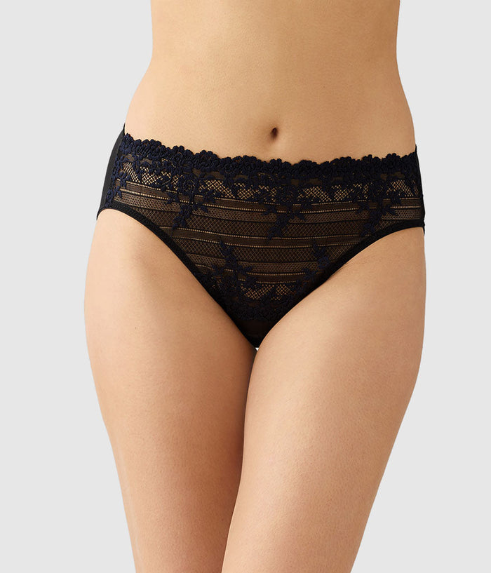 Embrace Lace® Hi-Cut: Black/Night Sky