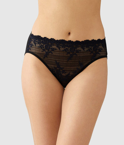 Embrace Lace® Hi-Cut: Black/Night Sky